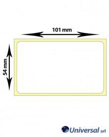 Rotolo etichette vellum 101x54 mm