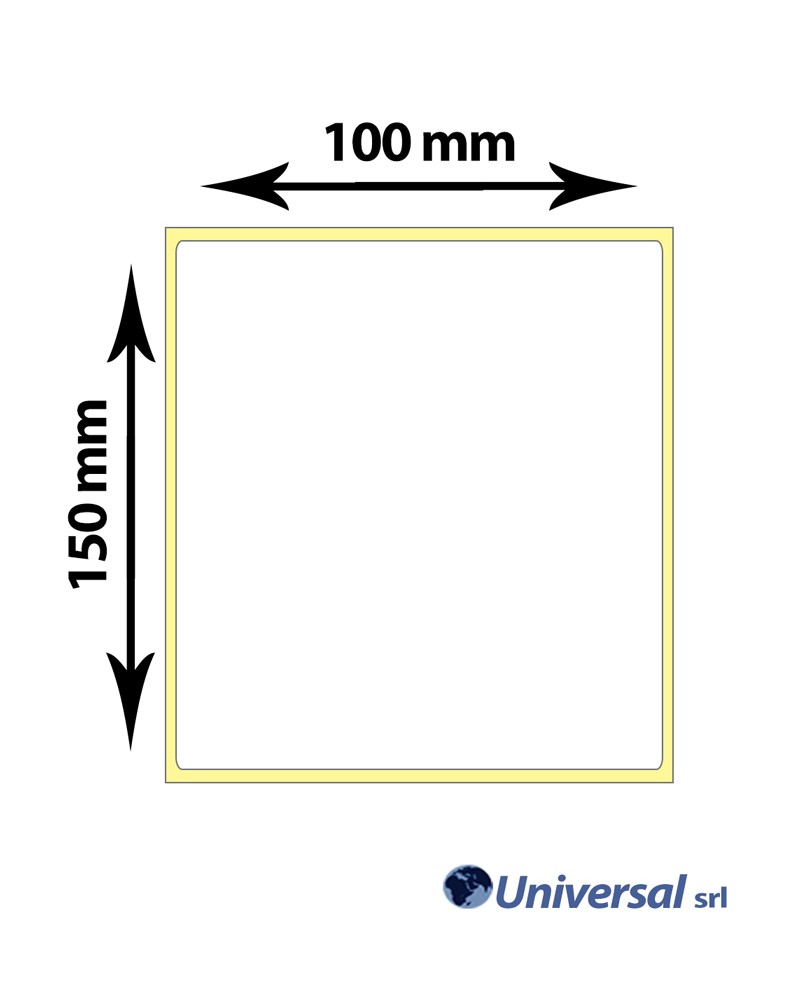 Rotolo etichette vellum 100x150 mm